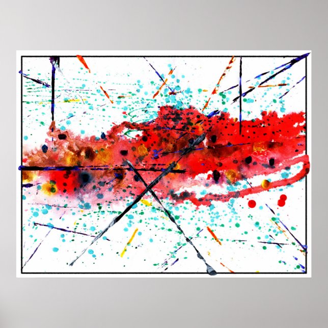 Poster Desux de Peça de Pintura Scrambled (Frente)