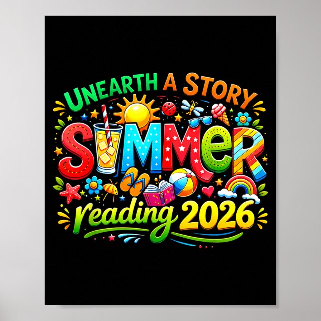 Poster Desvendar uma história verão 2026 programa de leit (Frente)