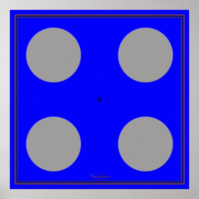 Poster Desviando Ilusões Óticas Marrom (Frente)