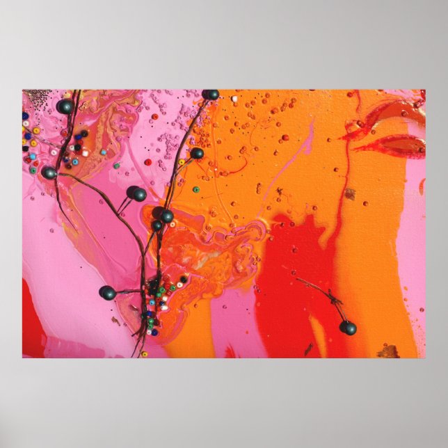 Póster "Detalhe da árvore de mirtilo" (Frente)