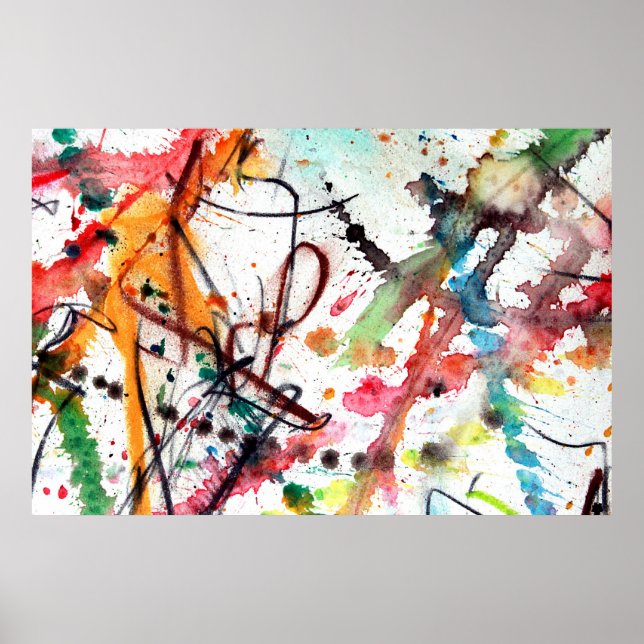 Poster Detalhe da dança cromática 1 (Frente)