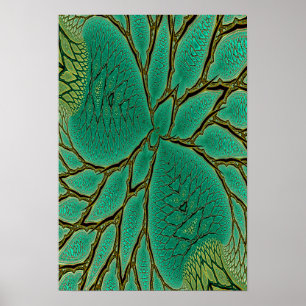 Poster Detalhe da Folha Fractal
