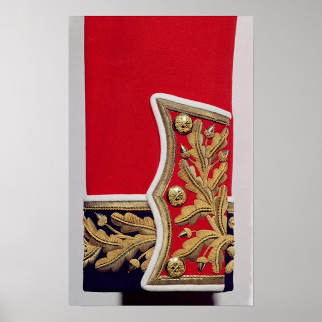 Póster Detalhe da manga de um uniforme do Exército Britân (Frente)
