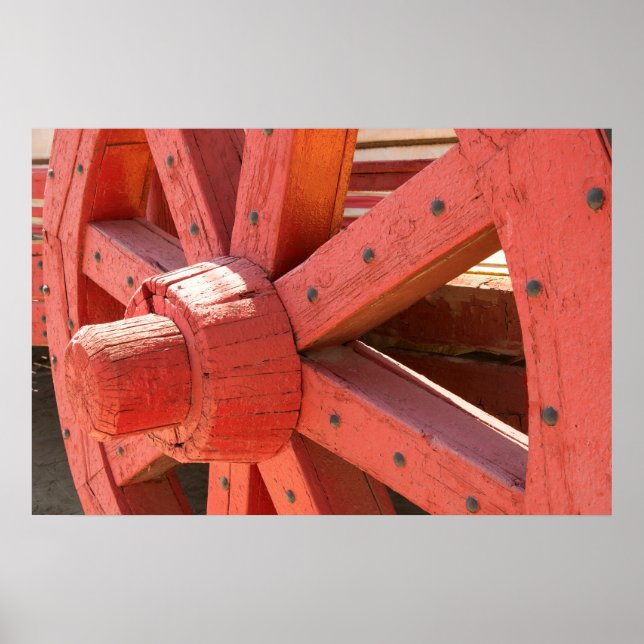 Poster Detalhe da Roda da Carruagem (Frente)