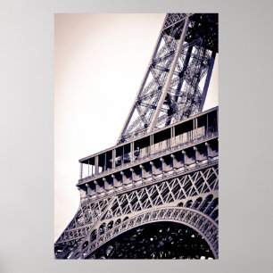 Póster Detalhe da Torre Eiffel, Paris, França