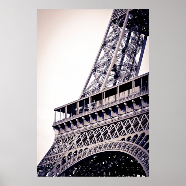 Póster Detalhe da Torre Eiffel, Paris, França (Frente)