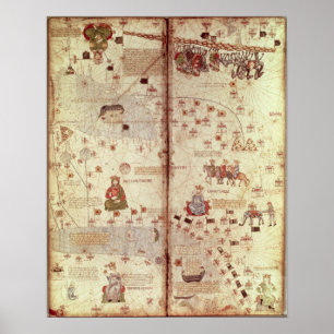 Póster Detalhe de Ásia do Catalan