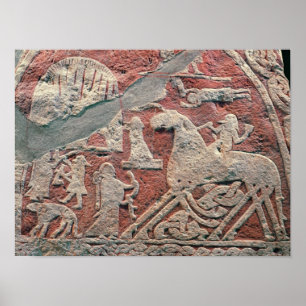 Poster Detalhe de figuras que ilustram uma saga