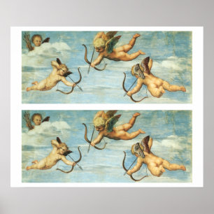 Póster Detalhe de Galatea Angels de Raphael Sanzio