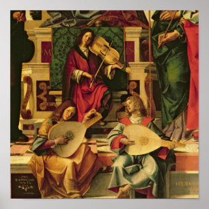 Poster Detalhe de músicos do anjo