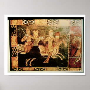 Poster Detalhe de um tórax de casamento representando sol