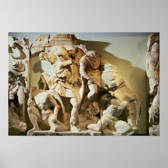 Póster Detalhe de uma cena de batalha (Frente)