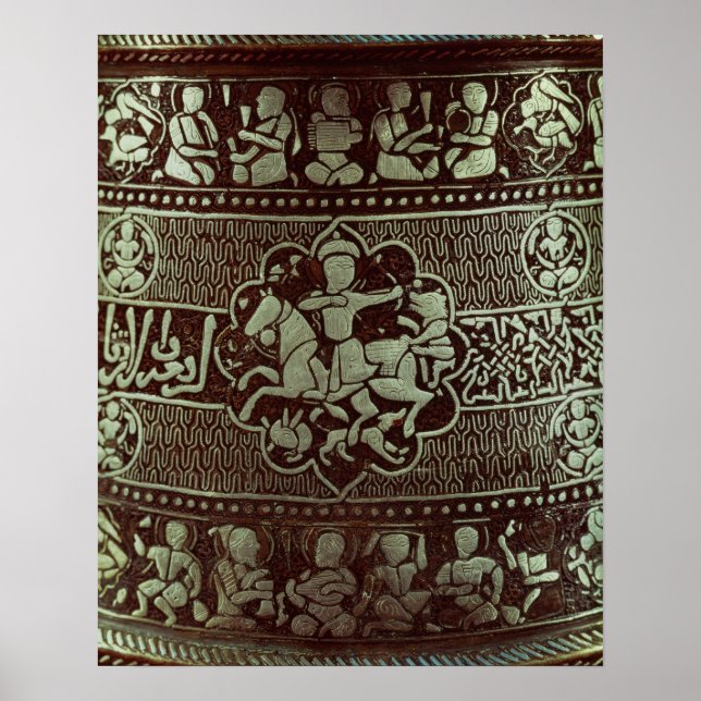 Póster Detalhe de uma lâmpada, do Egito, 1282 (Frente)