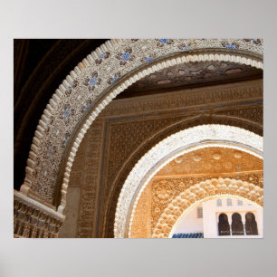 Póster Detalhe de uma série de arcadas ornamentado do