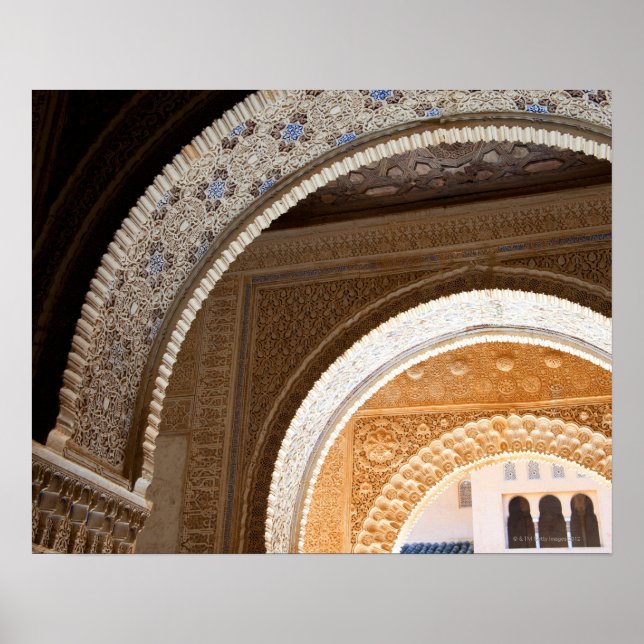 Póster Detalhe de uma série de arquiteturas de ornamentad (Frente)