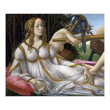 Detalhe de Vênus, Vênus e Marte por Botticelli