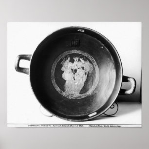 Póster Detalhe de vermelho-figura kylix do sótão