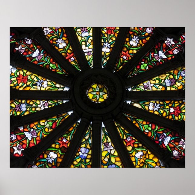Póster Detalhe de vitral (Frente)