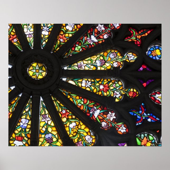Póster Detalhe de vitral 2 (Frente)