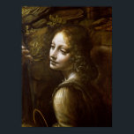 Póster Detalhe do Anjo, da Virgem do<br><div class="desc">Detalhe do Anjo, da Virgem das Rochas | por Leonardo da Vinci | Art Location: National Gallery, London, Reino Unido | Artista italiano | Número de recolha de imagens: XCF259748</div>