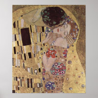 Detalhe do Beijo - Gustav Klimt