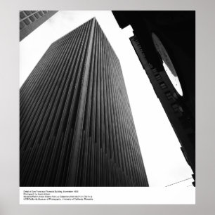 Póster Detalhe do edifício financeiro, 1966 por Ansel Ada