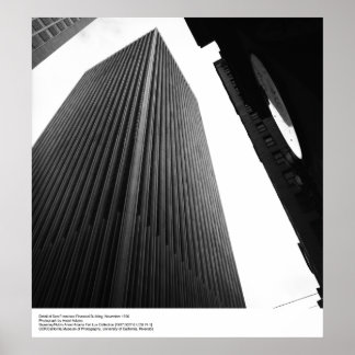 Póster Detalhe do edifício financeiro, 1966 por Ansel Ada