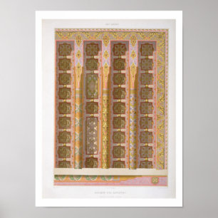 Póster Detalhe do grande teto da Mesquita de El-