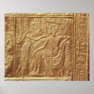 Póster Detalhe do santuário pequeno de Tutankhamun