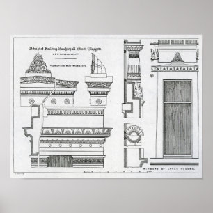 Poster Detalhes arquitectónicos de câmaras Grecian