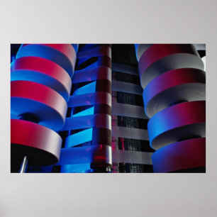 Póster Detalhes da máquina de embalagem industrial