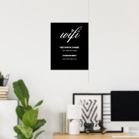 Detalhes da marca personalizada Wi-Fi e senha pret