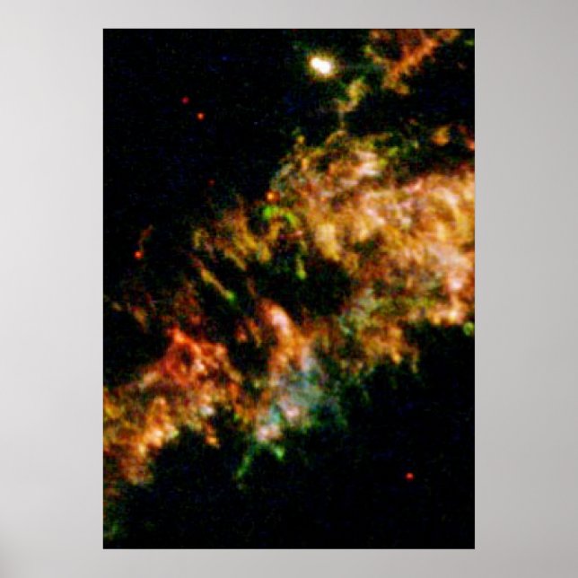 Póster Detalhes da Supernova remanescente Cassiopeia A (Frente)