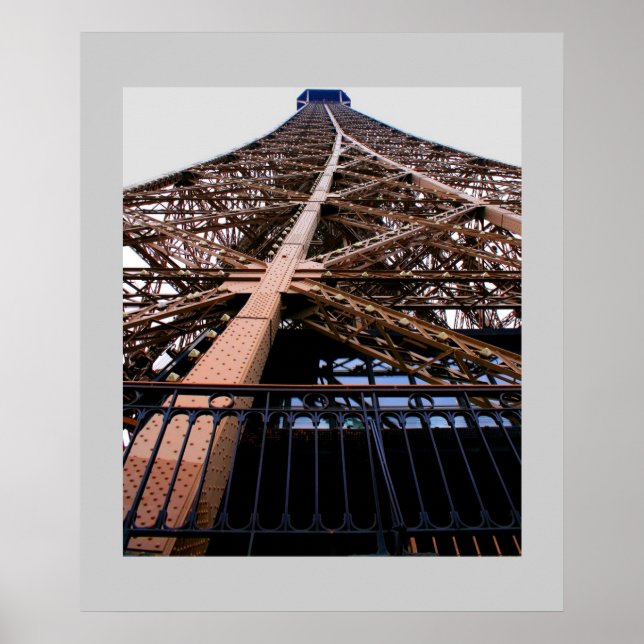Póster Detalhes da torre Eiffel (Frente)
