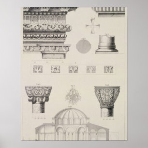 Poster Detalhes de seção transversal e arquitectónicos