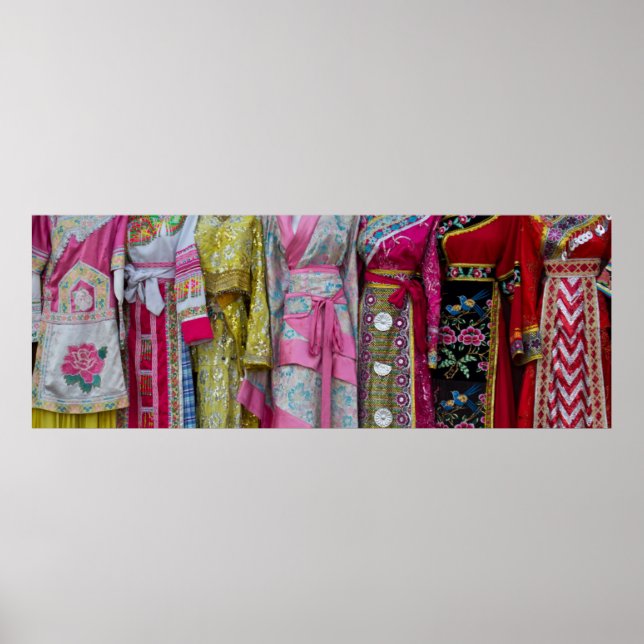 Póster Detalhes e Padrões de alguns vestidos (Frente)