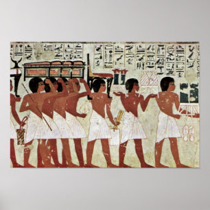 Póster Detalhes Funerais De Maler Der Grabkammer Des Ramo