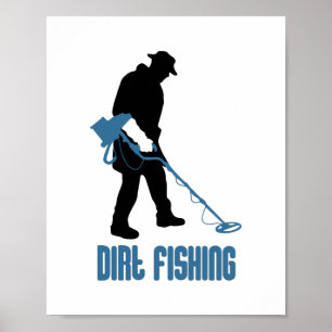 Poster Detecção de metais - Pesca de diafragmas