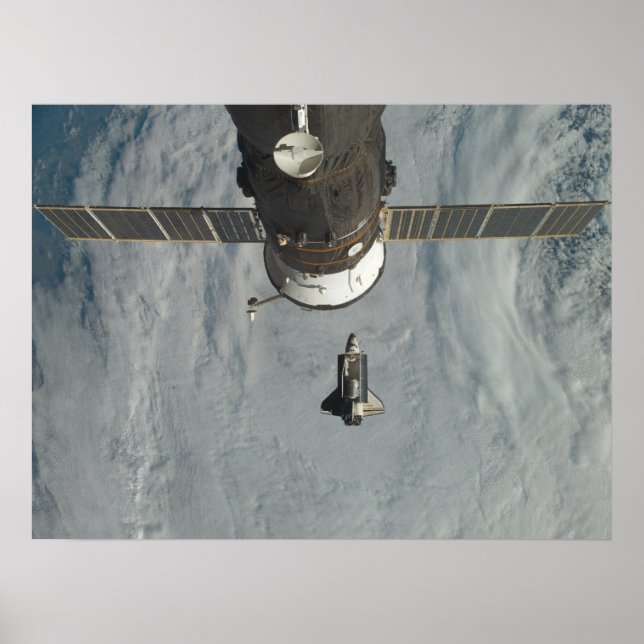 Póster Detecção de Shuttle de Espaço e ISS (STS-120) (Frente)