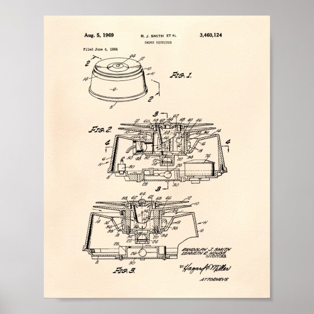 Póster Detector de Fumos 1969, Patent Art - Old Peper (Frente)
