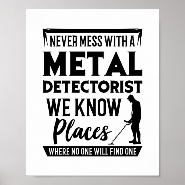 Poster Detector de metal (Frente)