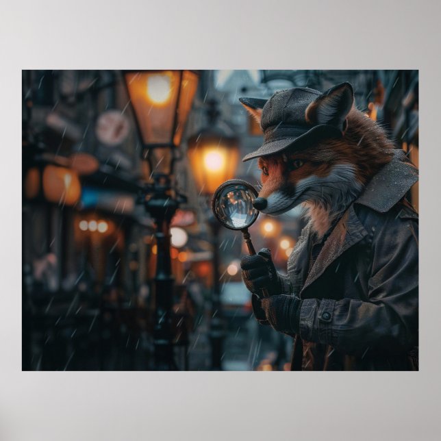 Poster Detector Sly Fox numa definição de noir (Frente)