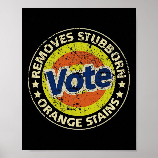 Poster Detergente de voto anti-Trump Presentes engraçados (Frente)