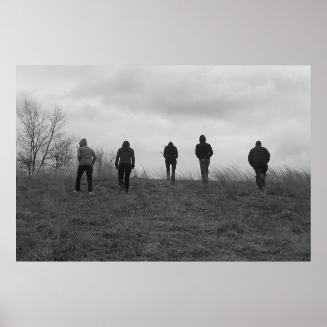 Póster Determinação de Poster/Impressão de preto e branco (Frente)