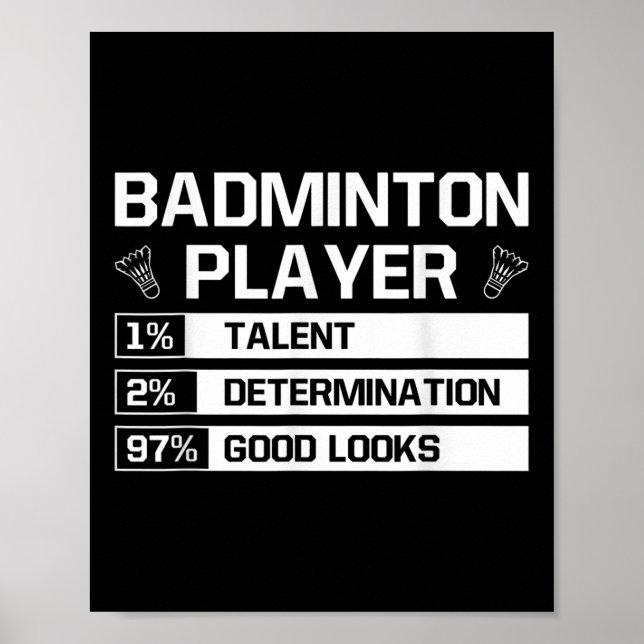Poster Determinação de Talento de Jogador de Badminton Bo (Frente)