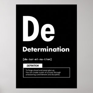 Poster Determinação - Elemento De Sucesso - Motivação
