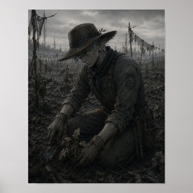 Poster Determinação / Jardineiro / Plantações (Frente)