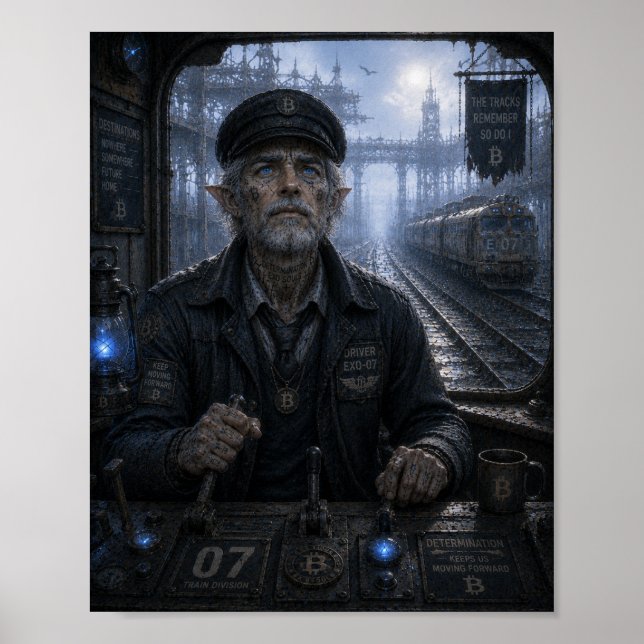 Poster Determinação / Motorista de Trem / Ferrovia Sem Fi (Frente)