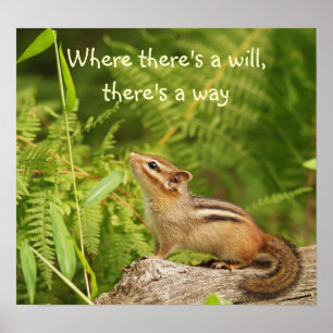 Poster determinado do Chipmunk do bebê