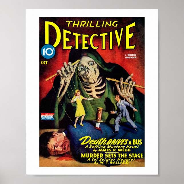 Poster Detetive emocionante (outubro de 1943) (Frente)